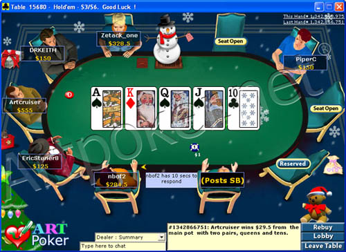 Christmas Poker Skin