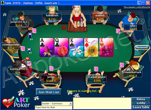 EmpirePoker Skin - Cash and Flowers