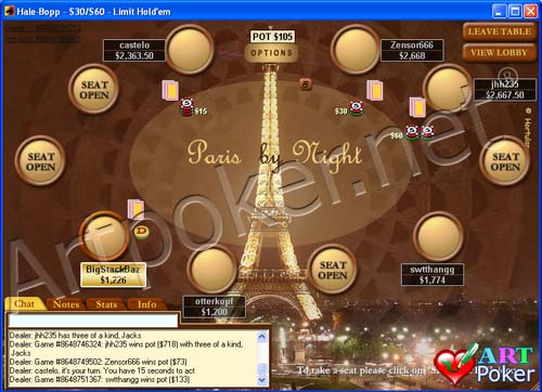 paris at night backgrounds. PokerStars - Paris By Night