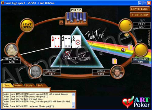 PokerStars Skin - Pink Floyd Background