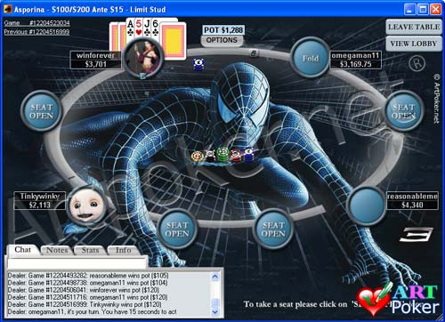 Top Poker Room Poker Stars Skin Spiderman On Black Background