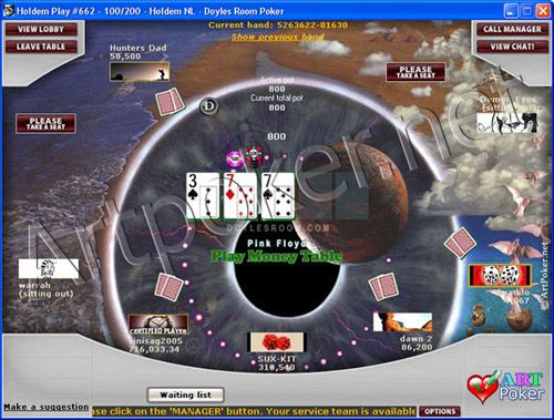 Doyle`s Poker Room Skin - Pink Floyd