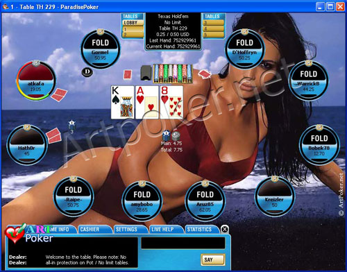 Paradise Poker Skin