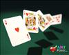 Flying Poker Cards