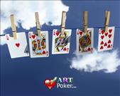 hanging poker cards