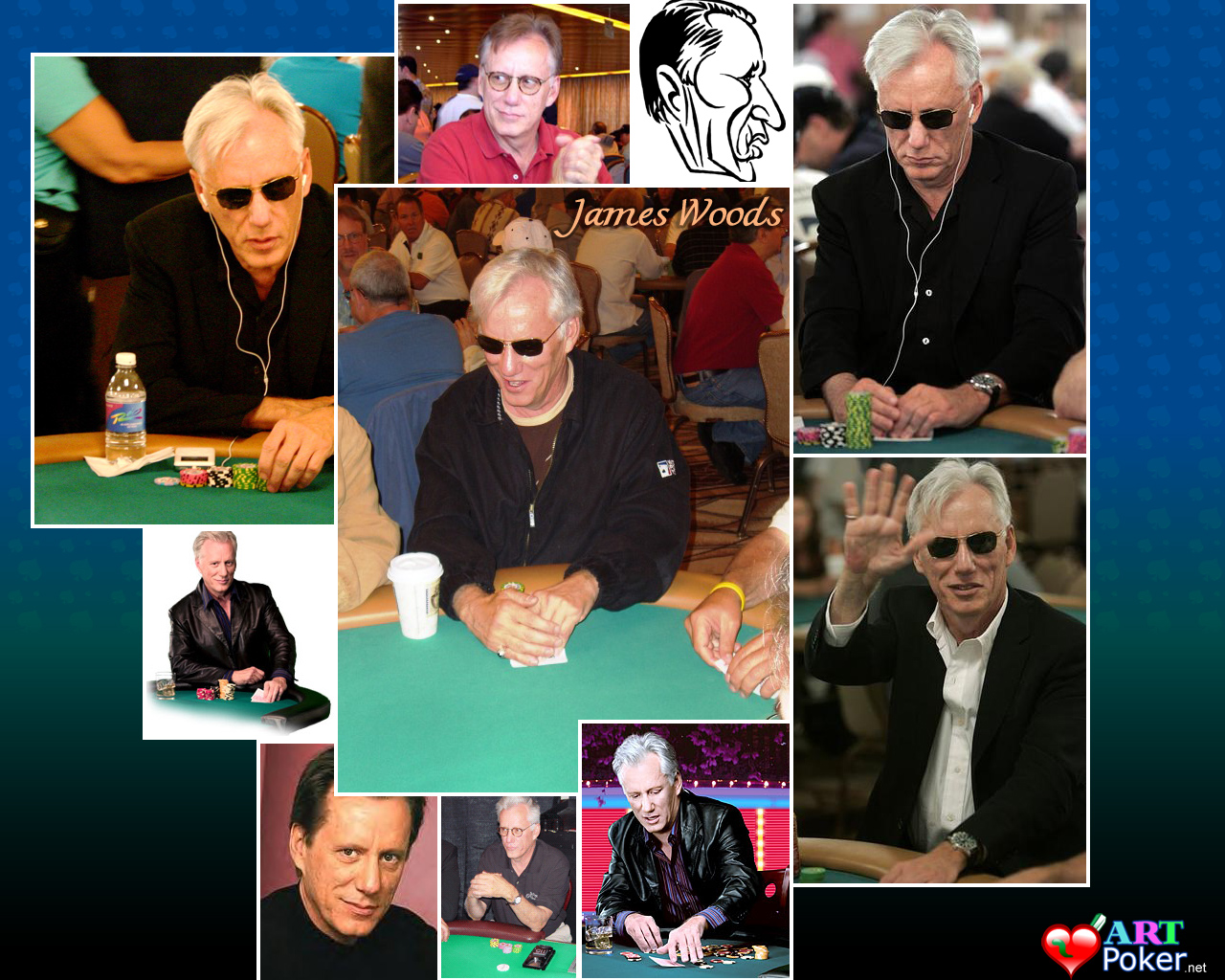 Hollywood Poker Wallpaper - Poker James Woods 1280x1024