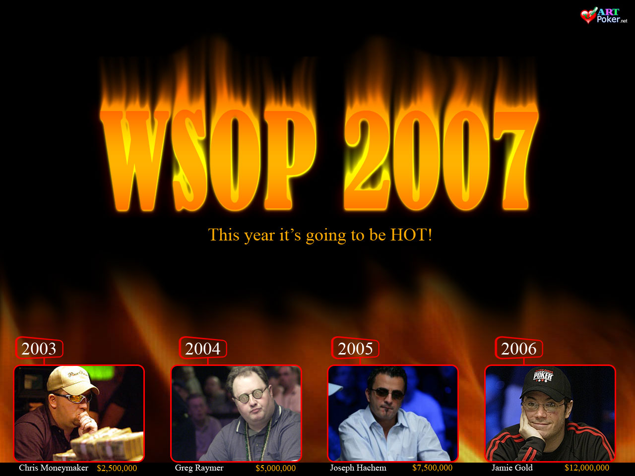 WSOP 2007 Main Event - The Winners 1280x960