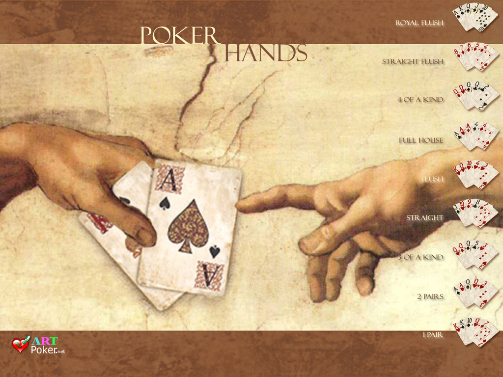 Art Poker Hands ranking 1024x768 Art Poker Hands ranking 1024x768
