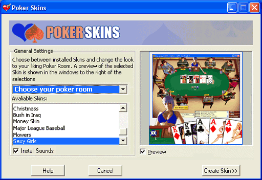 Screenshot of Poker Skins